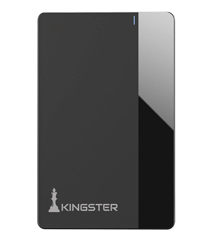 KINGSTER® 500GB Ultra Slim External Hard Drive - USB 3.0 Type-C, 145MB/s...