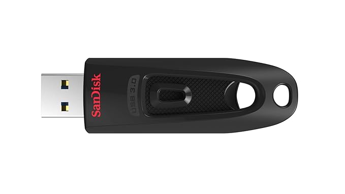 SanDisk Ultra 64GB, USB 3.0, Flash Drive, Upto 130MB/s R, Pendrive, Black,...
