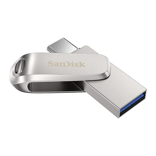 SanDisk Ultra Dual Drive Luxe USB_c Type-C 128GB, OTG, Upto 400MB/S, Pendrive,...