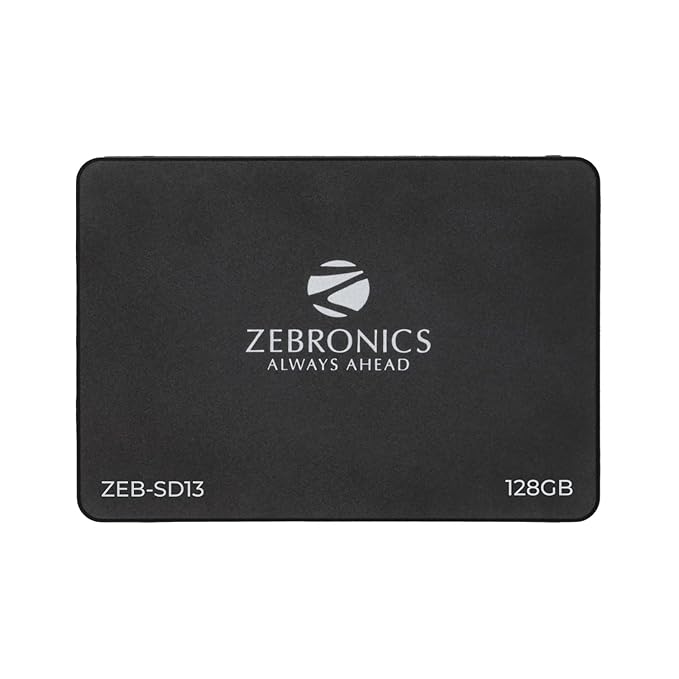 ZEBRONICS SD13 128GB SSD,Ultra Low Power Consumption, S.M.A.R.T. Thermal Management and Silent...