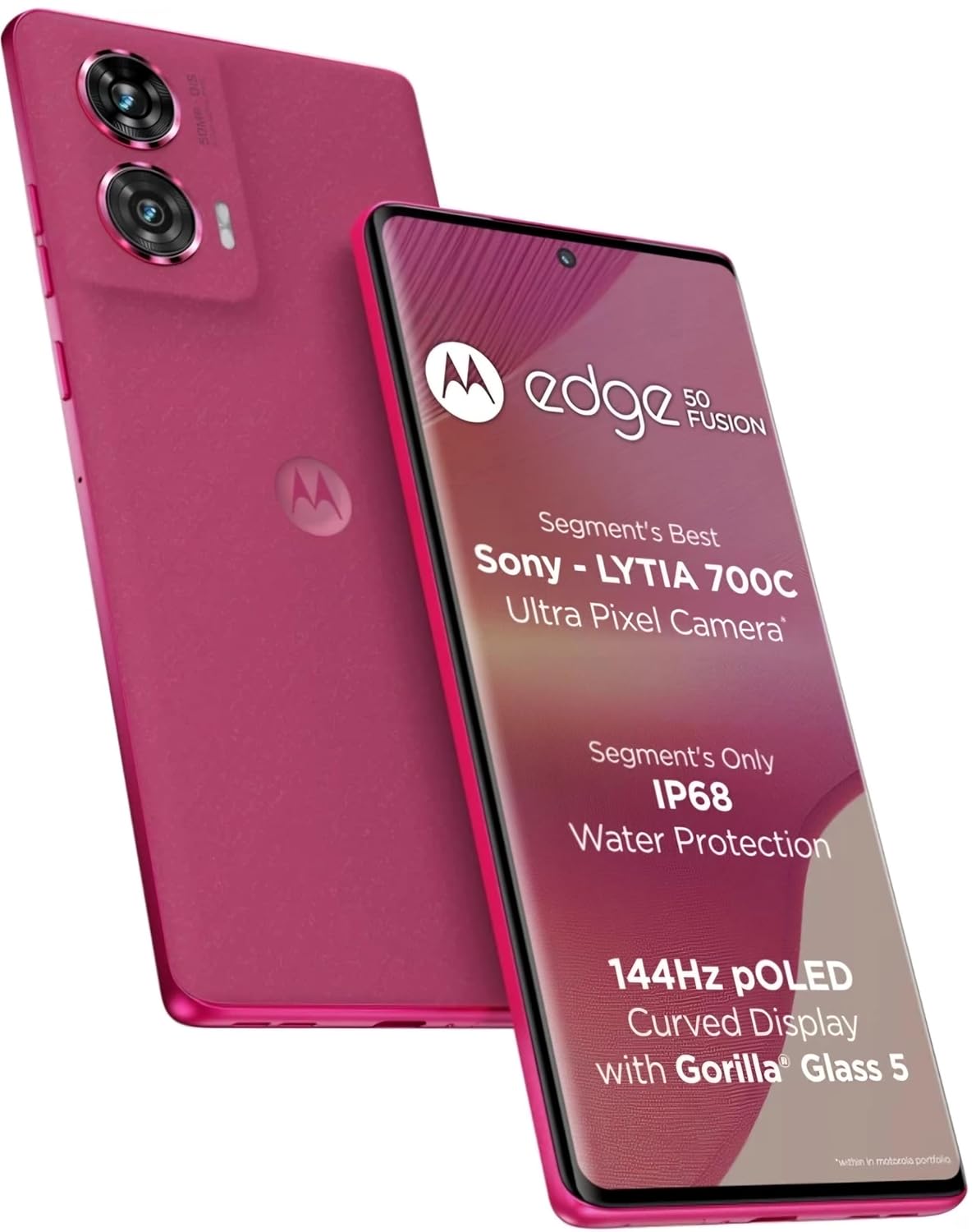 Motorola Edge 50 Fusion 5G (Hot Pink, 12GB RAM, 256GB Storage)